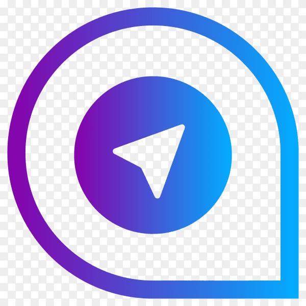 Telegram social media logo on transparent background PNG