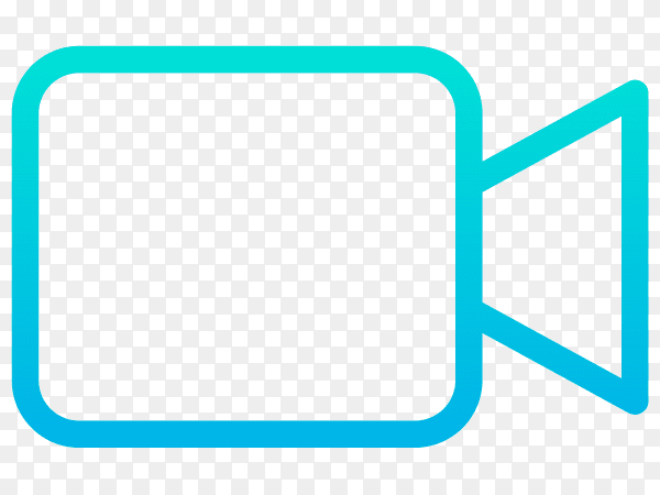 Video camera zoom icon on transparent background PNG