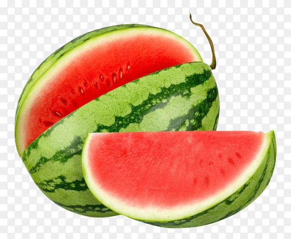 Watermelon isolated on transparent background PNG