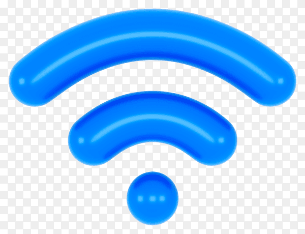 Wifi icon on transparent background PNG