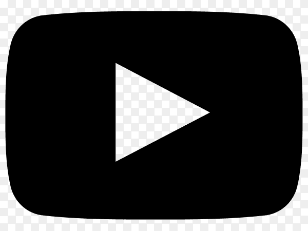 YouTube icon symbol on transparent background PNG