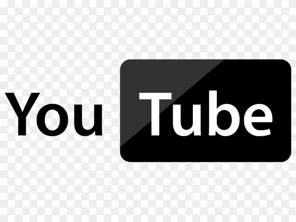 YouTube logo illustration on transparent background PNG