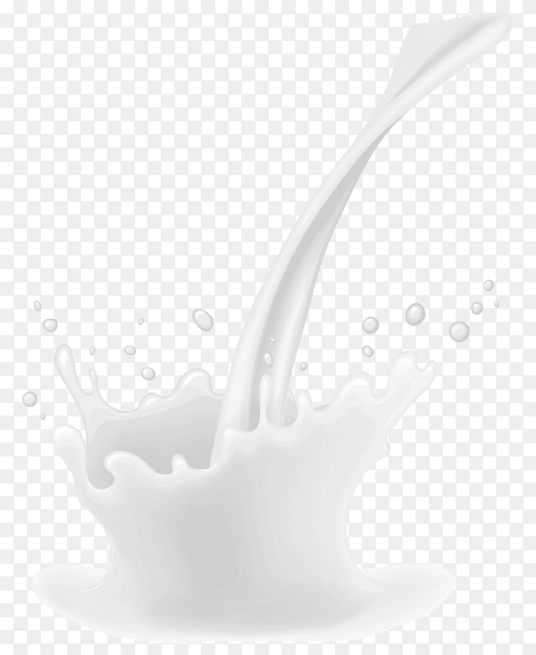 Milk splash illustration on transparent background PNG