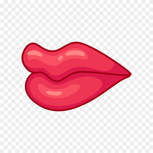 Female lips icon premium vector PNG