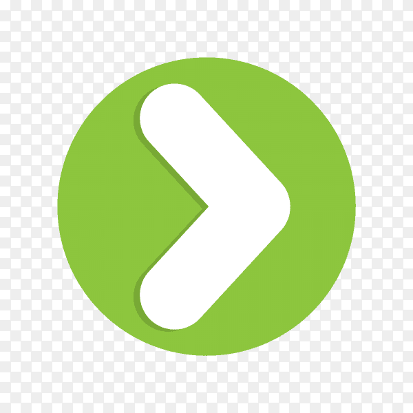 Arrow style with green color on transparent background PNG