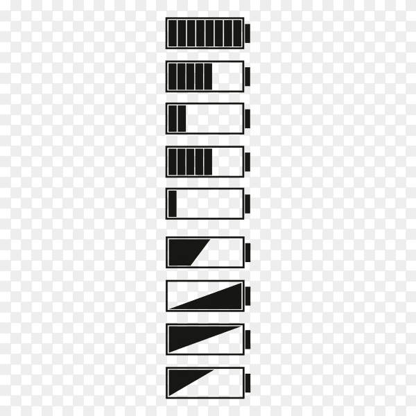 Battery charge indicator icon Clipart PNG