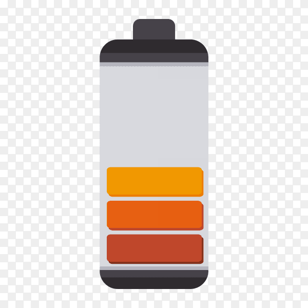 Battery design premium vector PNG