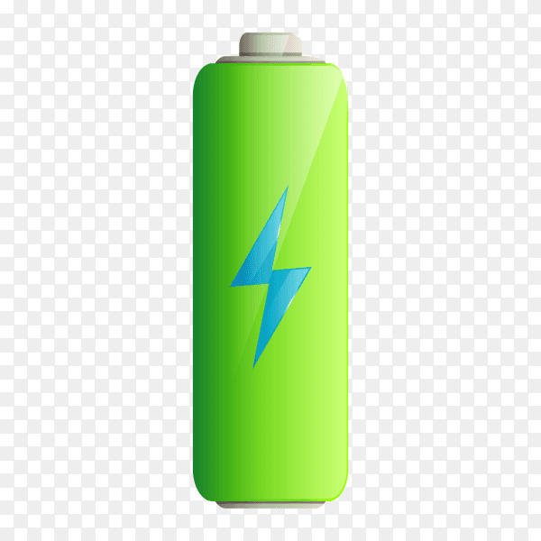 Battery icon illustration on transparent background PNG