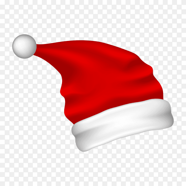 Christmas hat illustration on transparent background PNG