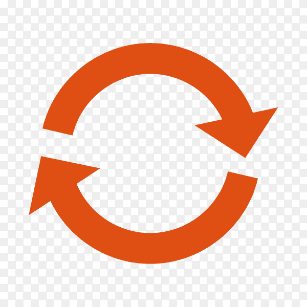 Circle Arrow Icon on transparent background PNG