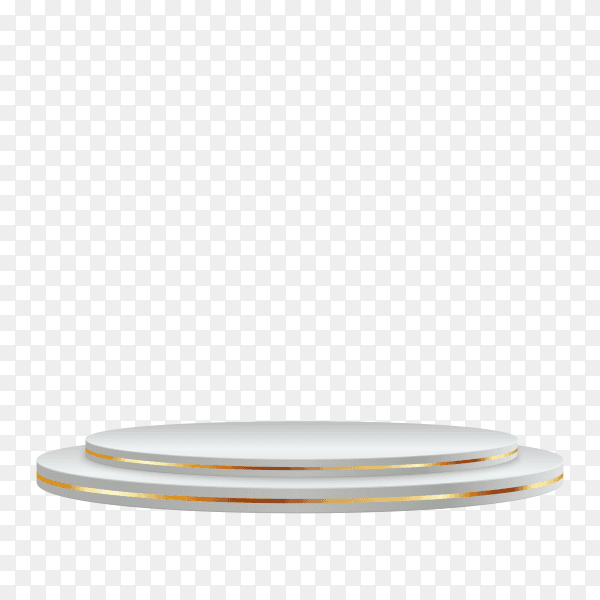 Empty podium for award ceremony on transparent background PNG