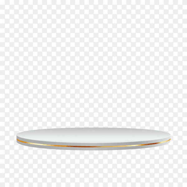 Round podium or pedestal on transparent background PNG