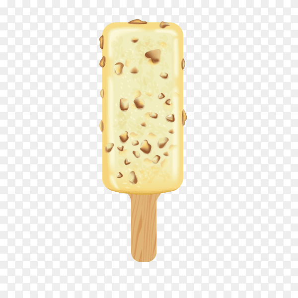 Sweet ice cream in stick premium vector PNG