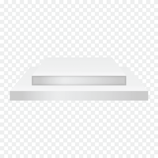 White podium isolated on transparent background PNG