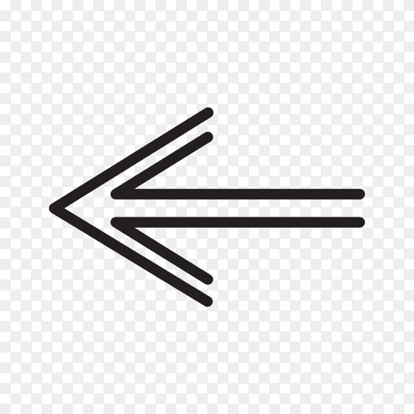 Abstract black hand drawn arrow illustration Clipart PNG