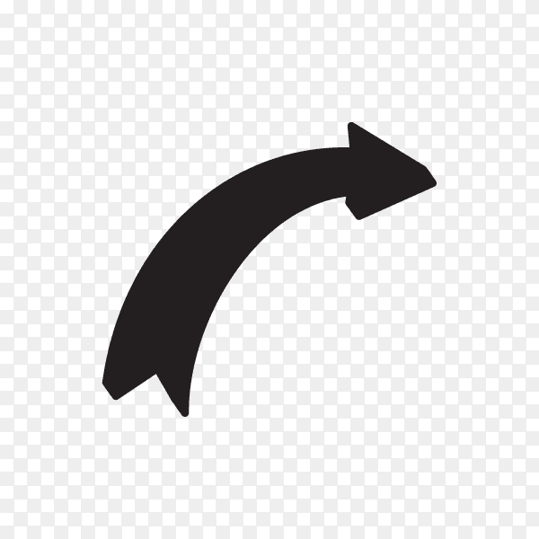 Arrow doodle isolated on transparent background PNG