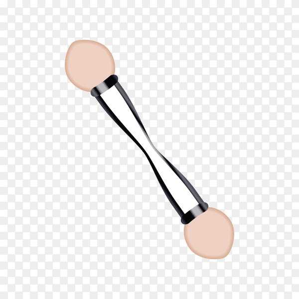 Brush for eye shadow on transparent background PNG