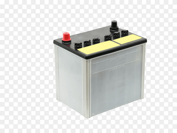 Car battery isolated on transparent background PNG