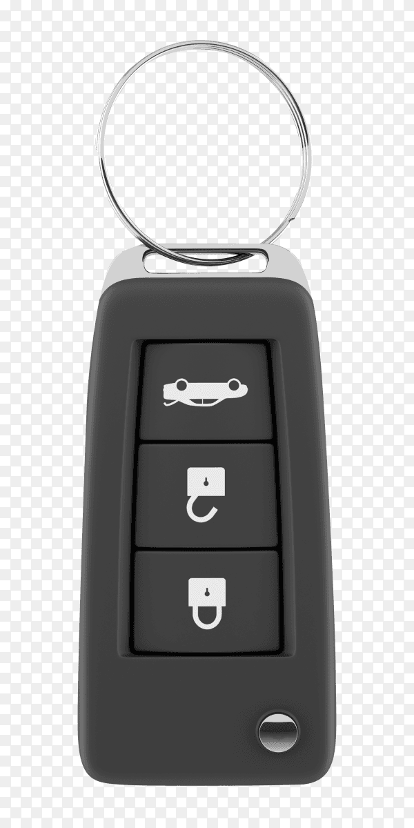 Car key with remote control on transparent background PNG