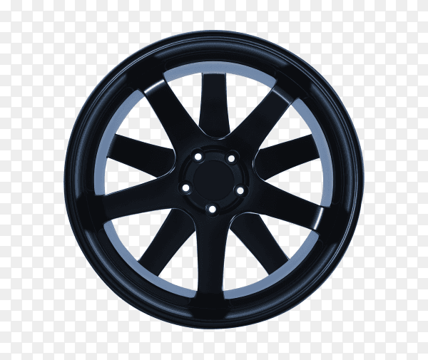 Car wheel isolated on transparent background PNG