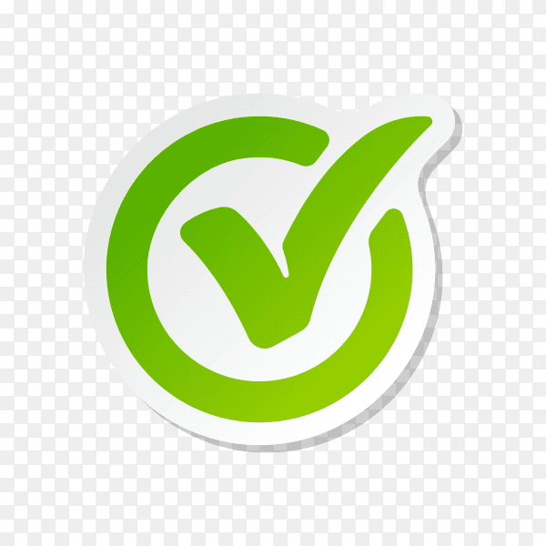 Check Mark Isolated Icon. Checklist button icon. Check mark, tick vector icon. Check mark Icon premium vector PNG