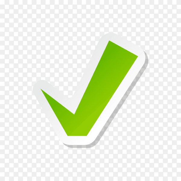 Check mark buttons icon symbol premium vetor PNG