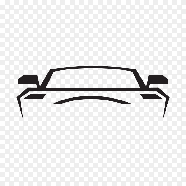 Concept black car silhouette premium vector PNG