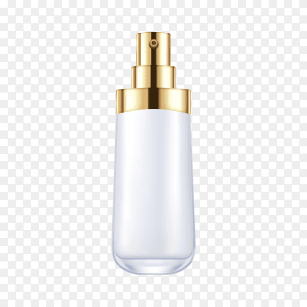Cosmetic serum package template mock up blank on transparent background PNG