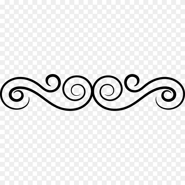 Decoration floral ornament illustration premium vector PNG