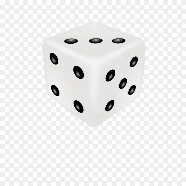 Dice for casino dices for board games on transparent background PNG