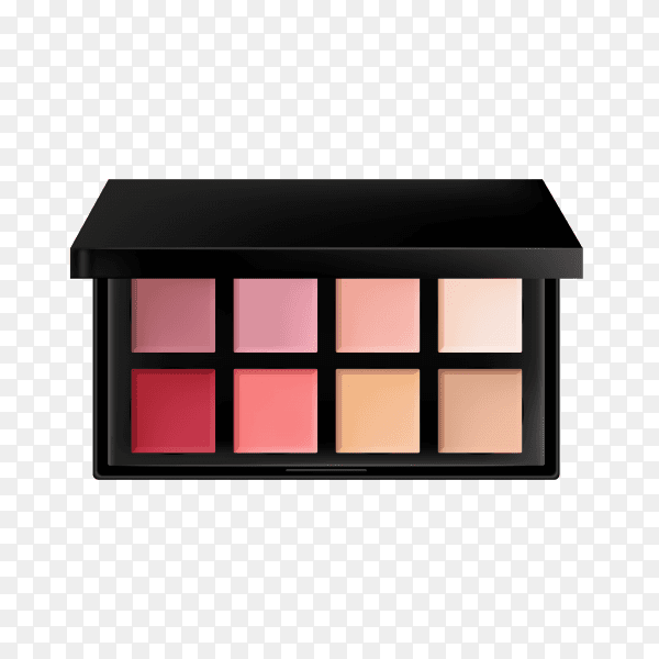 Eye shadow cosmetics on transparent background PNG