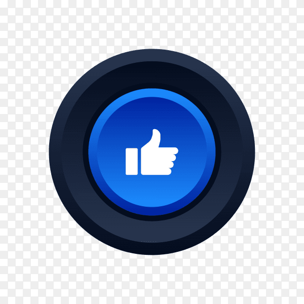 Facebook like favorite icon on transparent background PNG