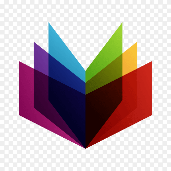 Flat design of colorful logo icon on transparent background PNG