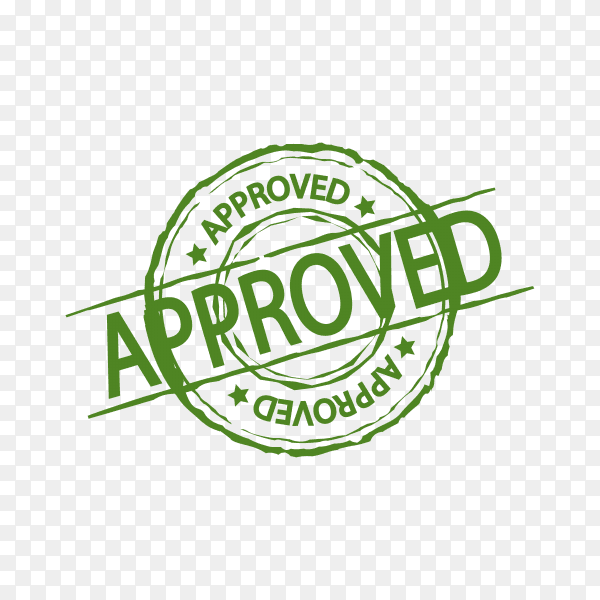 Illustration of Approved stamp on transparent background PNG