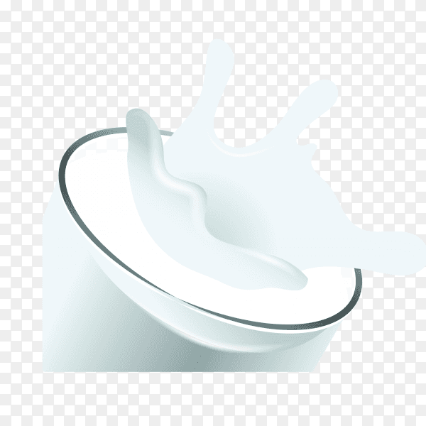 Illustration of Glass of milk on transparent background PNG
