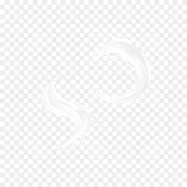 Illustration of milk splash on transparent background PNG