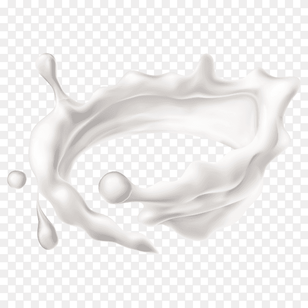Illustration of milk splash premium vector PNG