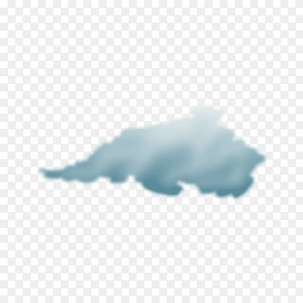 Illustration of storm cloud on transparent background PNG