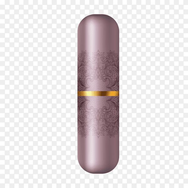 Lipstick cosmetics realistic mock up on transparent background PNG
