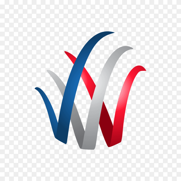 Logo design with nice color on transparent background PNG