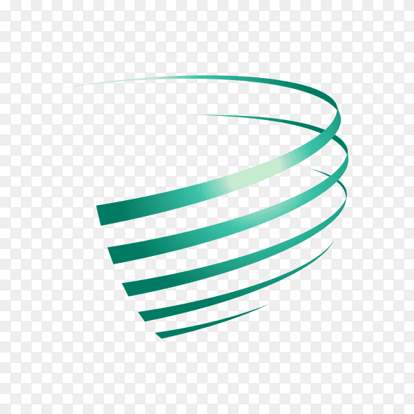 Logo template design on transparent PNG