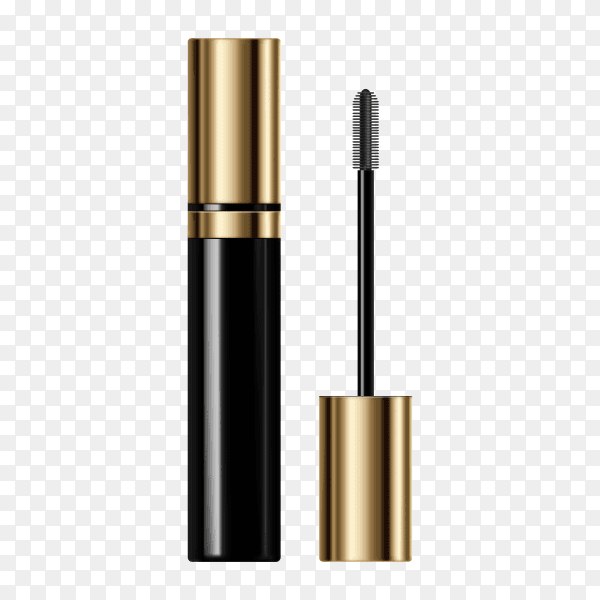 Mascara fashion illustration on transparent background PNG
