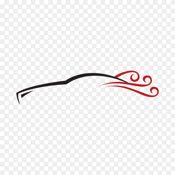 Original concept super car isolated on transparent background PNG