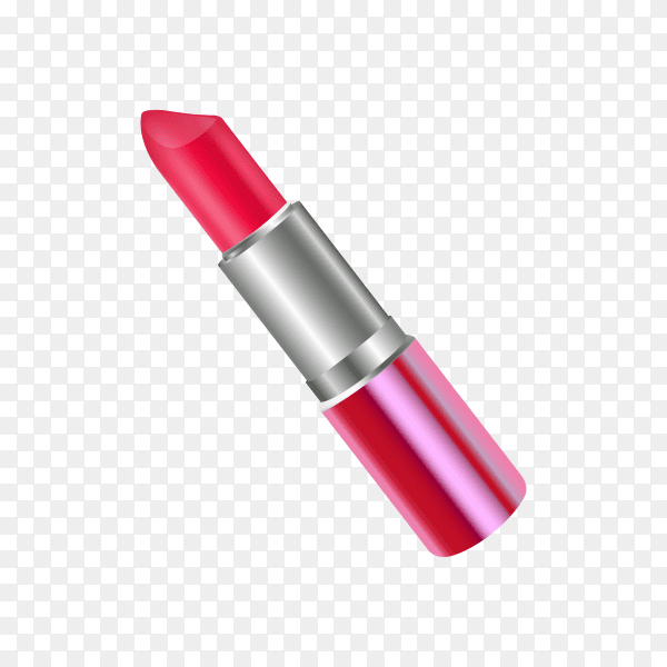Pink lipstick isolated on transparent background PNG