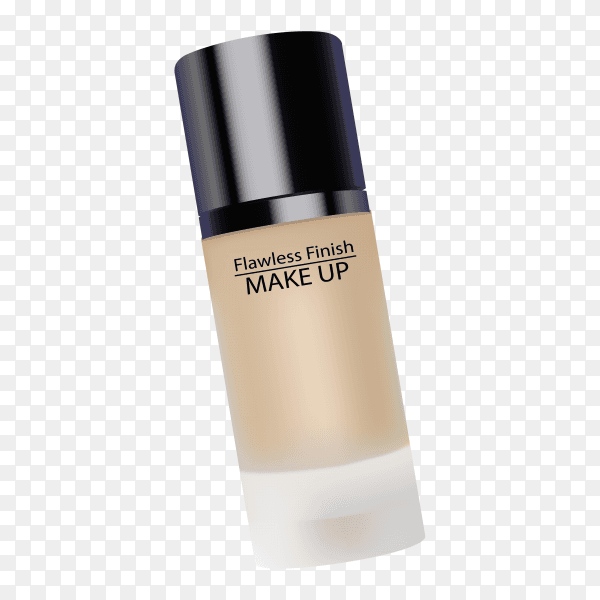 Skin care cosmetic bottle on transparent background PNG