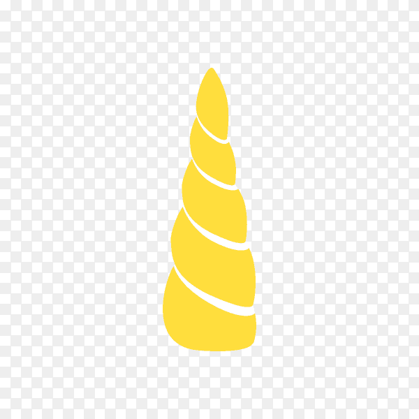 Unicorn face illustration on transparent background PNG