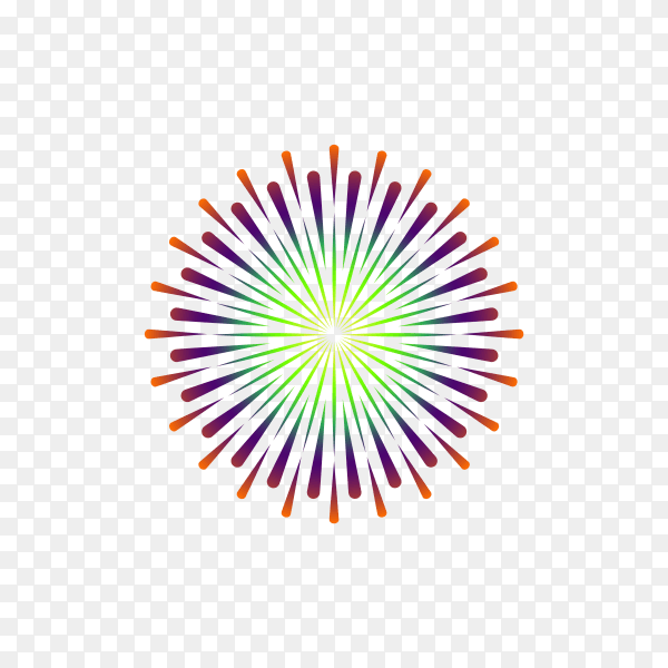 Firework to happy celebration event premium vector PNG