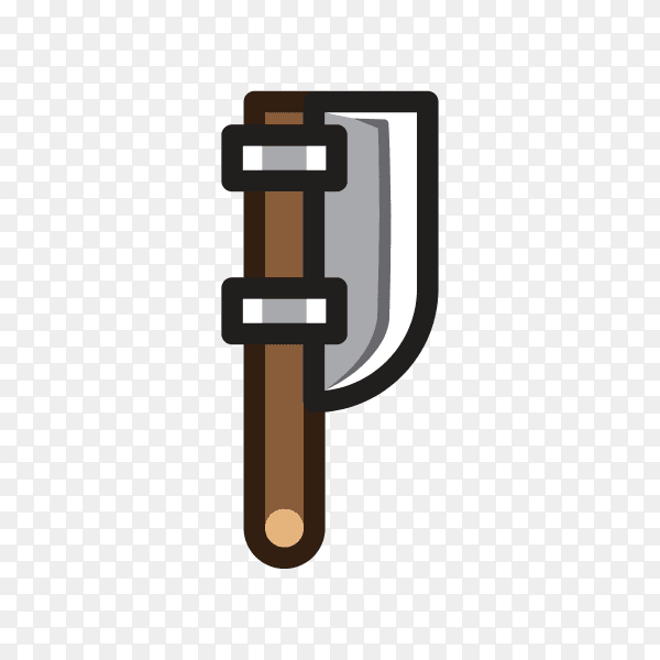 Axe for creating video game illustration premium vector PNG