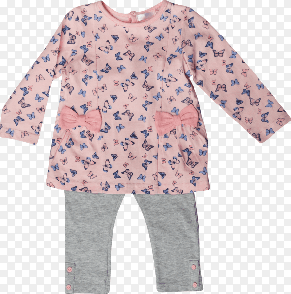 Baby clothes isolated on transparent PNG