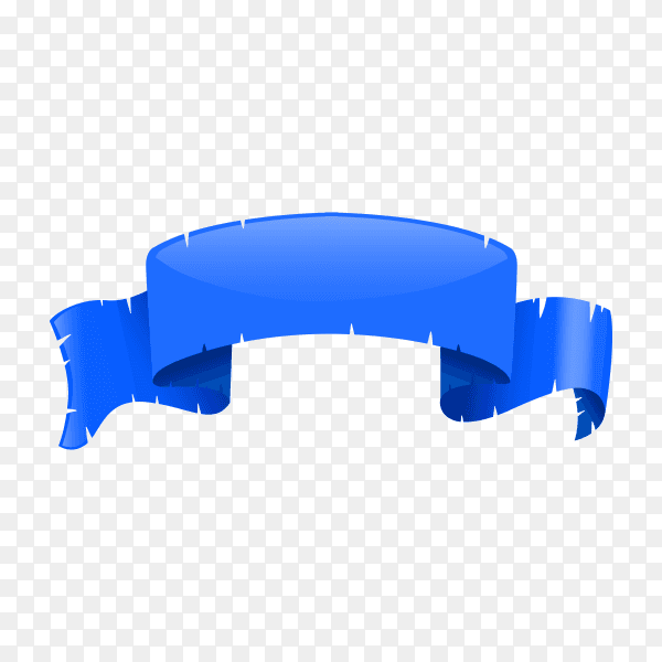 Banner template in blue color premium vector PNG